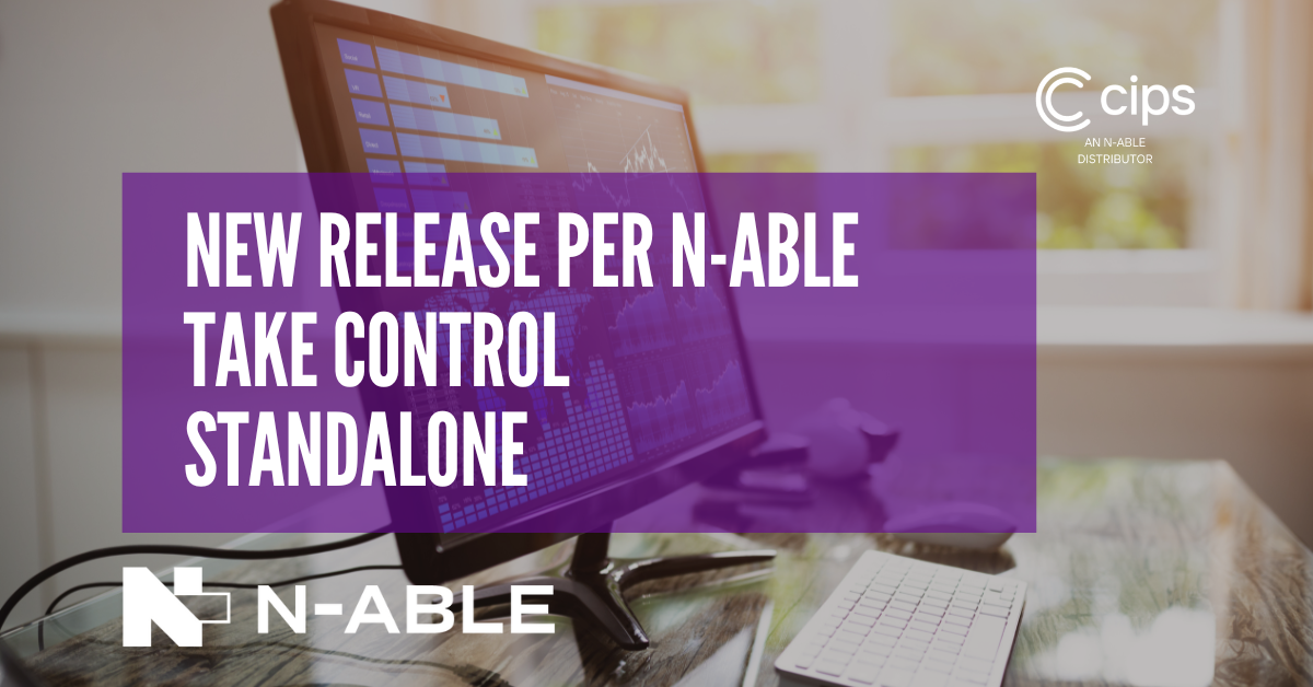 New release per N-able Take Control Standalone